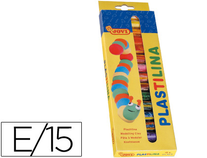 PLASTICINA JOVI CORES SORTIDAS - 15 BARRAS