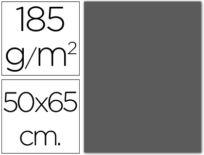 CARTOLINA GUARRO 50X65 CM 185 GR CINZA ESCURO