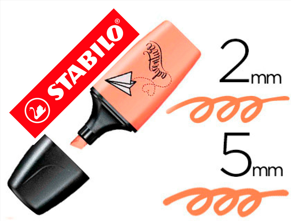 MARCADOR STABILO BOSS MINI PASTELLOVE PESSEGO DE SEDA
