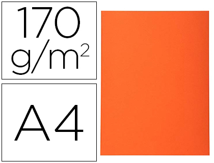 CLASSIFICADOR EXACOMPTA EM CARTOLINA RECICLADA DIN A4 LARANJA 170 GR