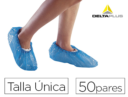 COBERTURA PARA CALADO DELTA PLUS POLIETILENO AZUL FORMATO UNICO CAIXA DE 50 PARES