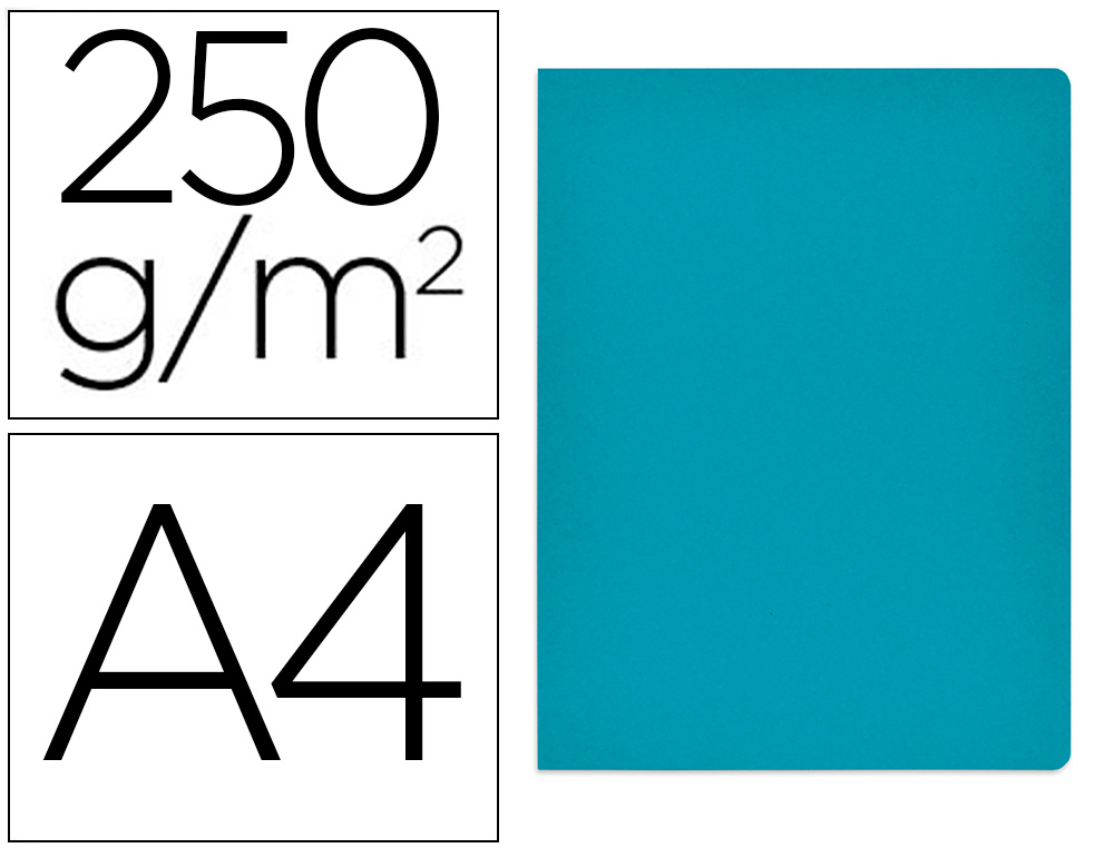 CLASSIFICADOR DE CARTOLINA GIO SIMPLE INTENSO DIN A4 AZUL 250G/M2
