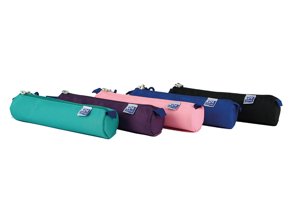 ESTOJO ESCOLAR OXFORD KANGOO TEENS REDONDO PEQUENO CORES SORTIDAS 220X45X45 MM