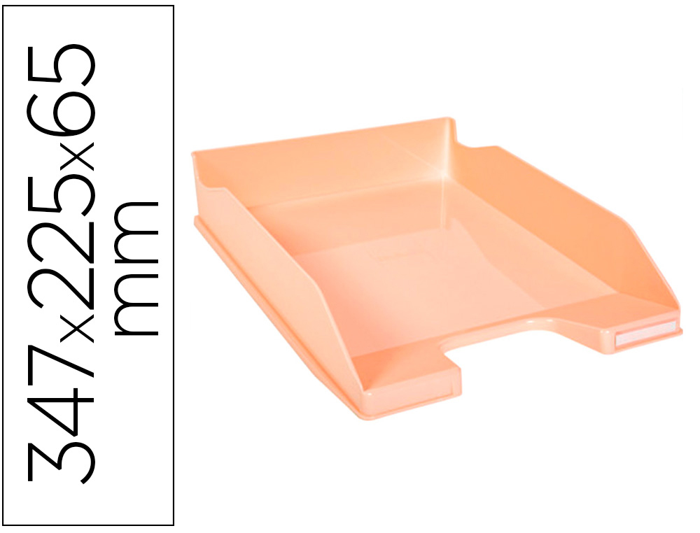 TABULEIRO DE SECRETARIA EXACOMPTA AQUAREL COMBO MIDI CORAL PASTEL 347X255X65 MM