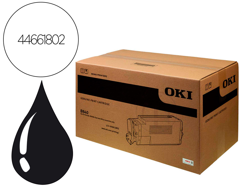 TONER OKI LASER SERIE B840 PRETO 20000 PAGINAS