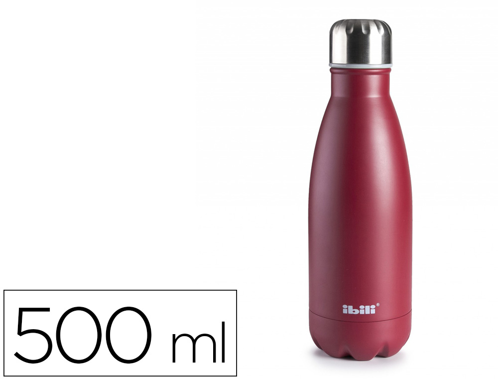 GARRAFA IBILI ACO INOXIDAVEL TERMO COR GRANADA CAPACIDADE 500 ML