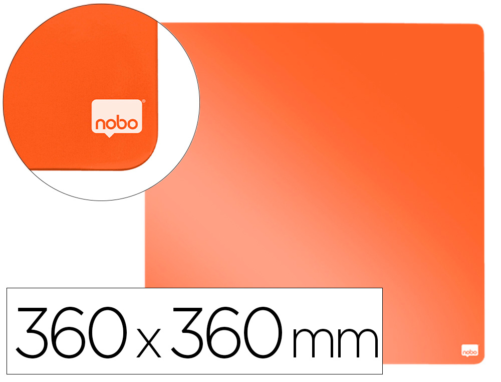 QUADRO NOBO MAGNETICO PARA A CASA COR LARANJA 36X36 CM