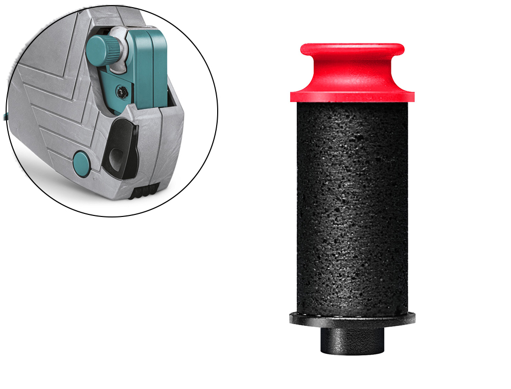 ROLO DE TINTA METO BASIC PARA ETIQUETADORA ARROW S TINTA PRETA PACK DE 5 UNIDADES