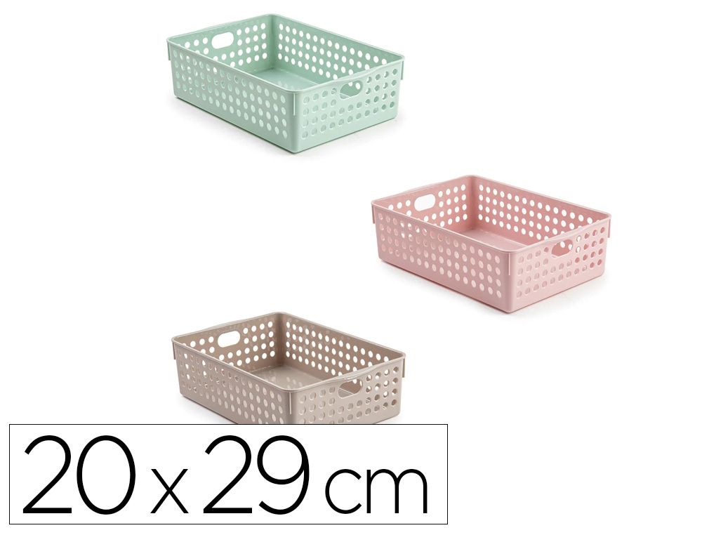 CESTO DE ORGANIZACAO PLASTIFORTE ATLAS N 3 200X290 MM CORES SORTIDAS