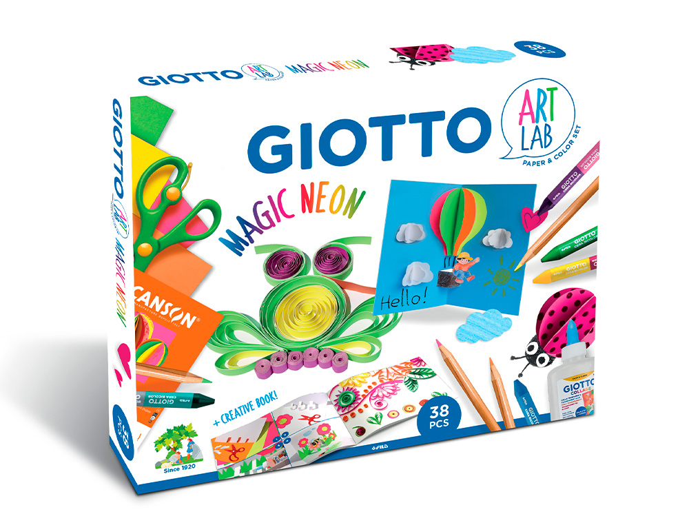 CONJUNTO CRIATIVO GIOTTO ART LAB MAGIC NEON