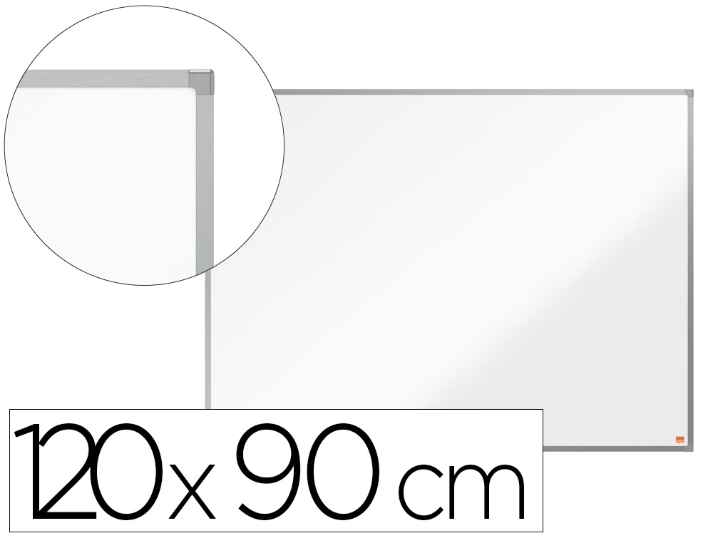 QUADRO BRANCO NOBO ESSENCE ACO LACADO 120X90 CM