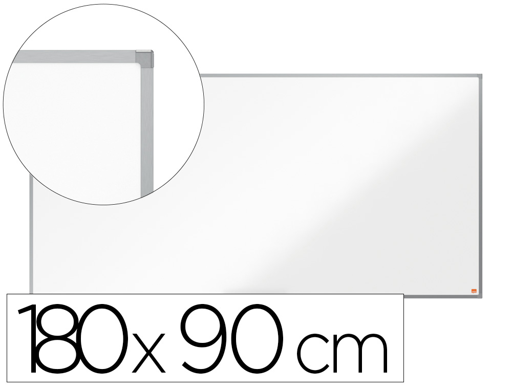QUADRO BRANCO NOBO ESSENCE ACO LACADO 180X90 CM