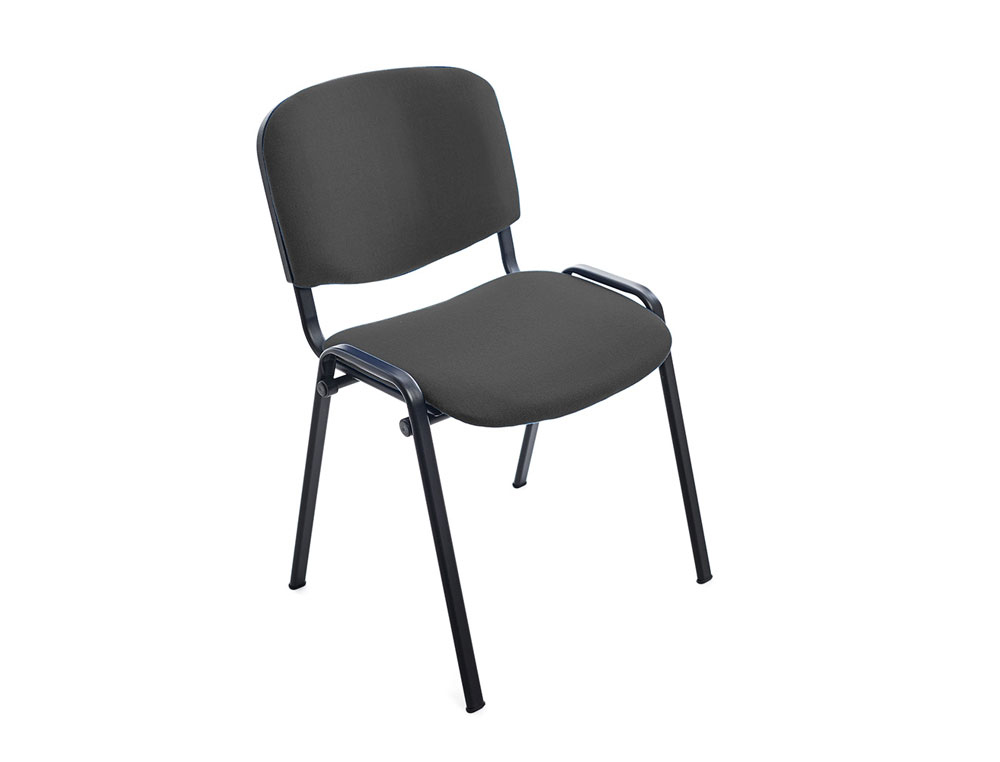 CADEIRA ROCADA CONFIDENTE ESTRUTURA METALICA ASSENTO TECIDO ANTI FOGO CINZA 570X410X810 MM