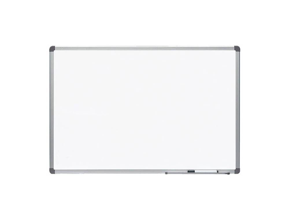 QUADRO BRANCO ROCADA LACADO MAGNETICO MOLDURA ALUMINIO COM CANTOS 60X90 CM
