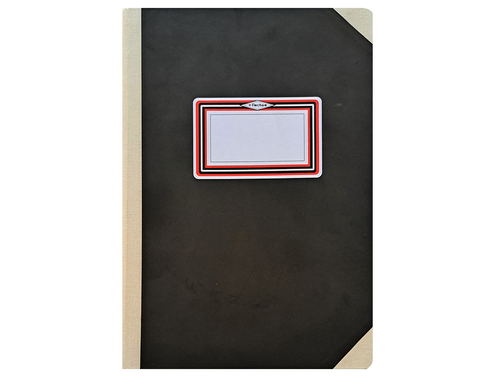 LIVRO FLECHA ALMACO A4+ PAUTADO 200 FLS PRETO