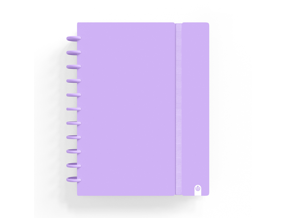 CADERNO CARCHIVO INGENIOX FOAM A4 80 F QUADRICULA MALVA PASTEL