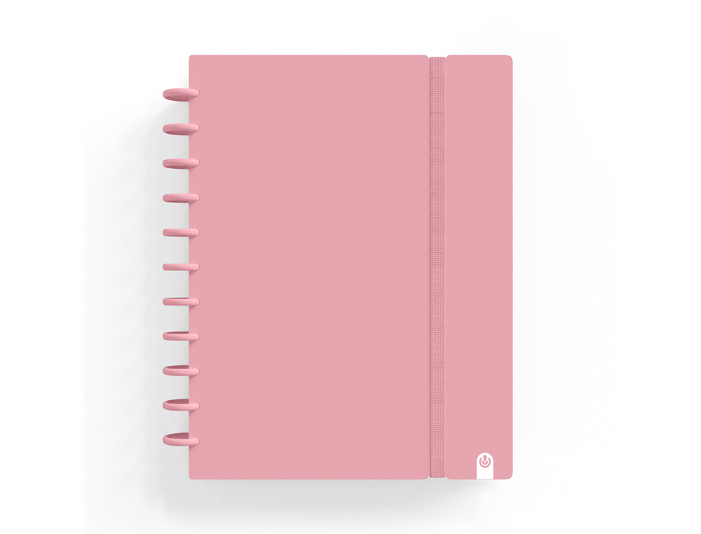 CADERNO CARCHIVO INGENIOX FOAM A4 80 F QUADRICULA ROSA PASTEL