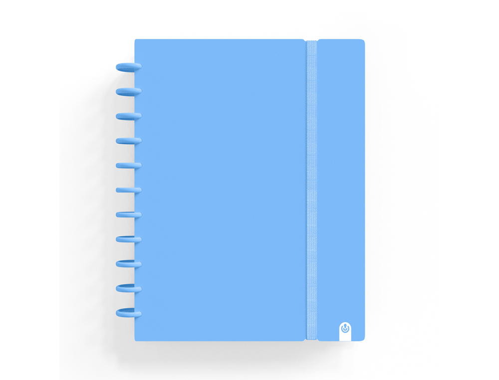 CADERNO CARCHIVO INGENIOX FOAM A4 80 F QUADRICULA AZUL PASTEL