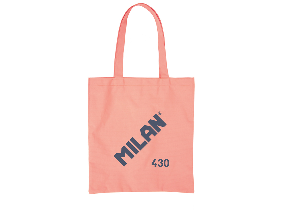 SACO COM ASAS MILAN TOTE BAG SERIE 1918 COR ROSA 380X410 MM