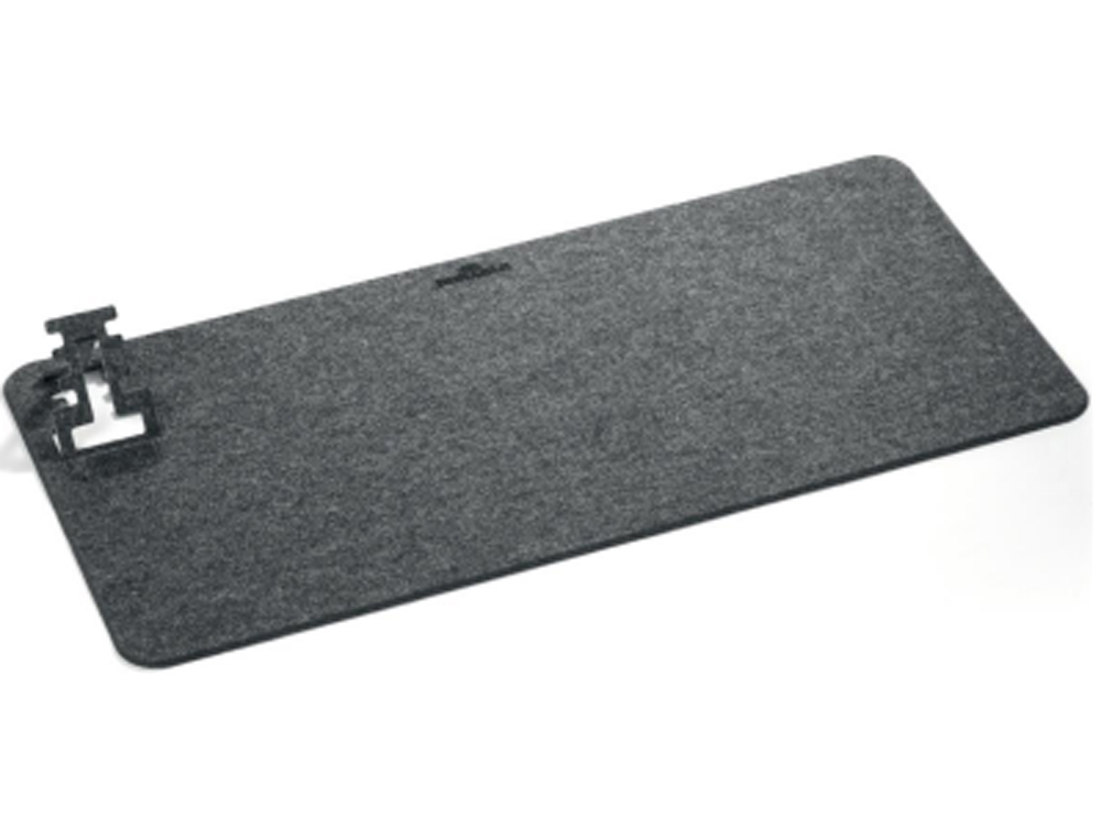BASE DE SECRETARIA DURABLE EFFECT FELTRO COR ANTRACITE 700 X330 MM