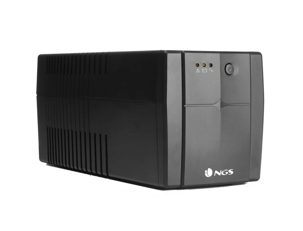 SAI NGS FORTRESS 1500 V2 BATERIA 1200 VA COM 4 TOMADAS CORRENTE SCHUKO PLUG OFF LINE UPS 720W FUNCAO AVR