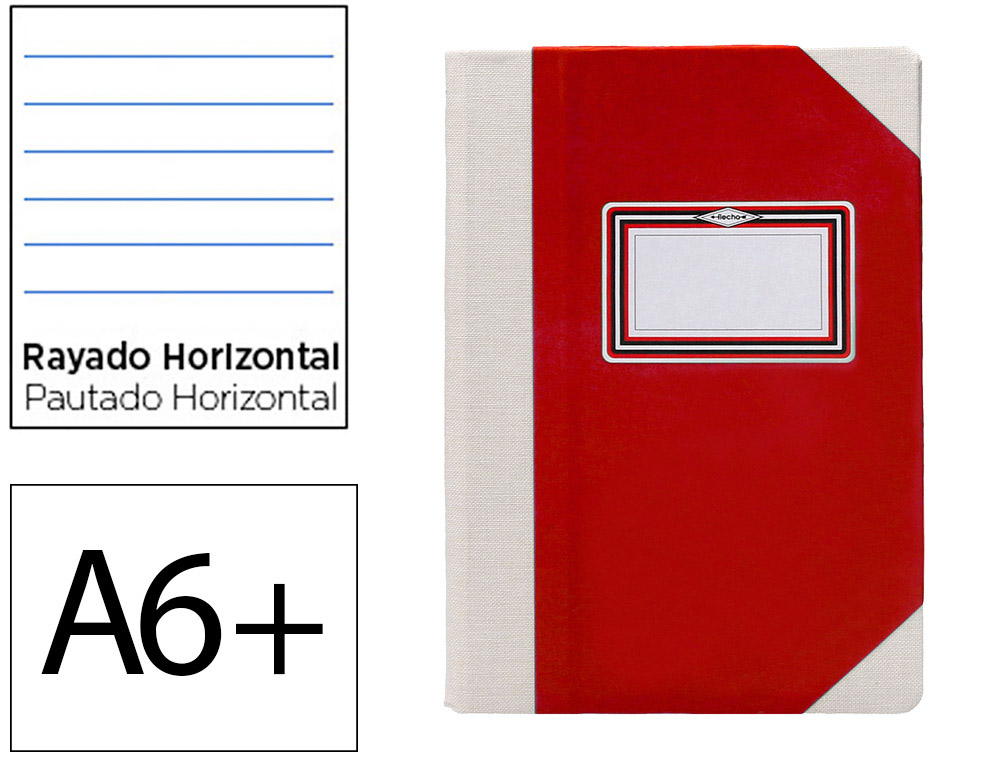 LIVRO DE CARTAO COSIDO FERNANDES FLECHA DIN A6+ PAUTADO 50 FOLHAS 100 GR AZUL