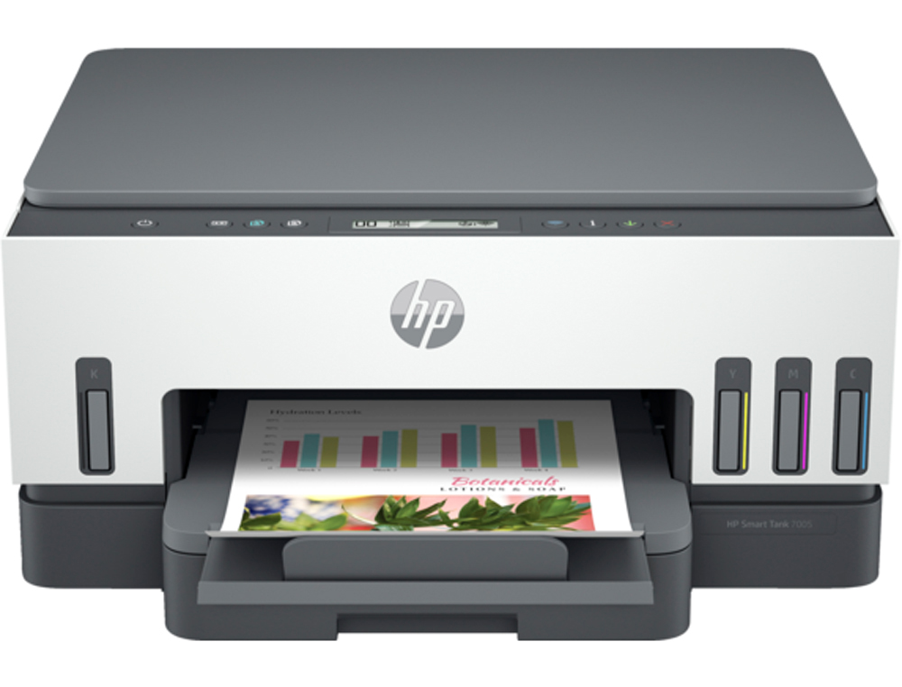 MULTIFUNCOES HP SMART TANK 7005 INKJET A4 WIFI 20PPM PRETO 16PPM COR SCANNER COPIADORA IMPRESSORA FAX BANDEJA 250 FOLHAS