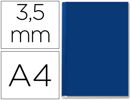 CAPA DE ENCADERNACAO CHANNEL RIGIDA 35562 AZUL LOMBADA AA CAPACIDADE 10/35 FOLHAS