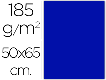 CARTOLINA GUARRO 50X65 CM 185 GR AZUL MARINHO