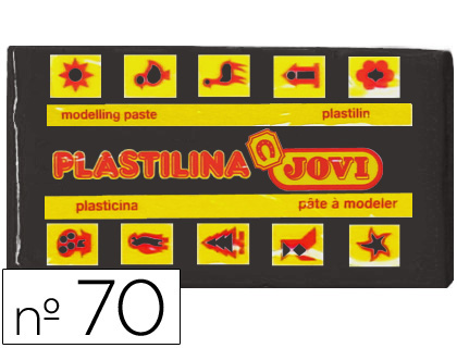PLASTICINA JOVI 70 50 GR PRETO