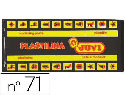 PLASTICINA JOVI 71 150 GR PRETO