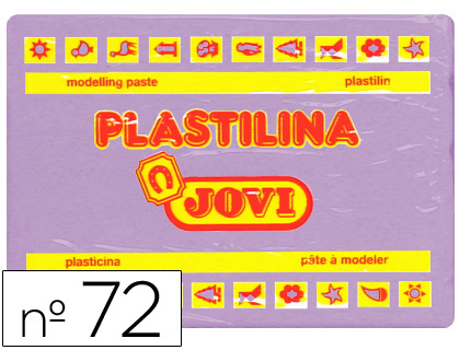 PLASTICINA JOVI 72 350 GR LILAS