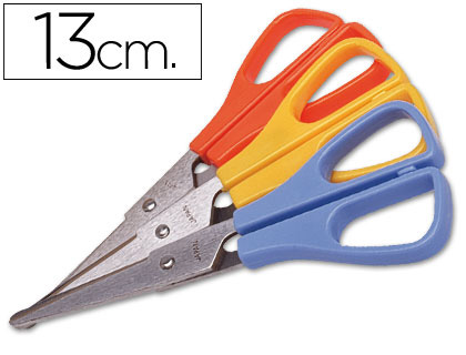 TESOURA ESCOLAR, ACO INOXIDAVEL E CABO PLASTICO 130 MM