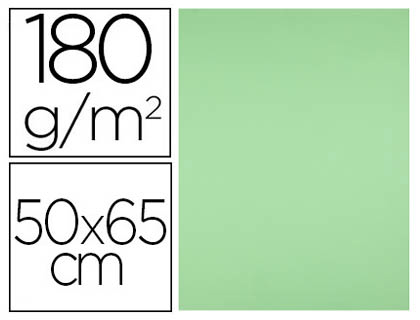 CARTOLINA LIDERPAPEL 50X65 CM 180 GR VERDE PISTACHO