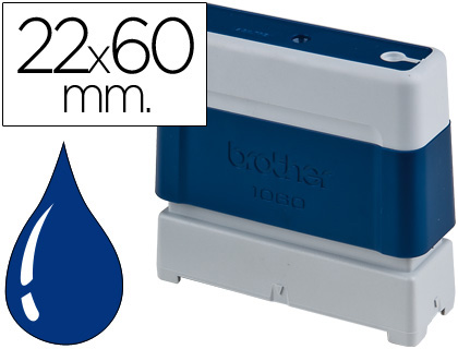 CARIMBO AUTOMATICO BROTHER 22 MM X 60 MM AZUL