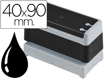 CARIMBO AUTOMATICO BROTHER 40 MM X 90 MM PRETO