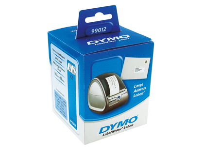 ETIQUETAS ADESIVAS DYMO PARA IMPRESSORA LABELWRITER 400 - 89X36 MM DIRECCOES 260 ETIQUETAS CAIXA DE 2 ROLOS