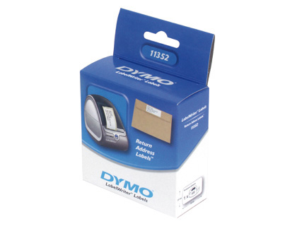 ETIQUETAS ADESIVAS DYMO PARA IMPRESSORA LABELWRITER 400 - 89X36 MM DIRECCOES 260 ETIQUETAS