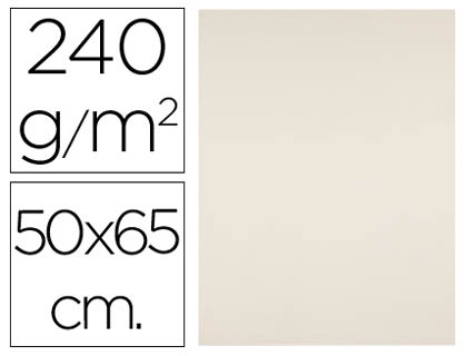 CARTOLINA LIDERPAPEL 50X65 CM 240 GR CREME
