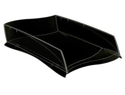 TABULEIRO DE SECRETARIA CEP ISIS PLASTICO PRETO 380X275X82 MM