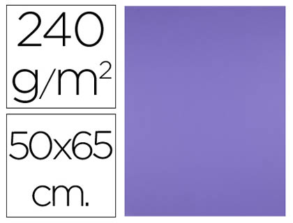 CARTOLINA LIDERPAPEL 50X65 CM 240 GR PURPURA