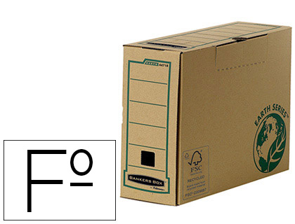 CAIXA PARA ARQUIVO MORTO FELLOWES FOLIO CARTAO RECICLADO LOMBADA 100 MM
