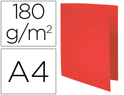 CLASSIFICADOR EXACOMPTA EM CARTOLINA RECICLADA DIN A4 VERMELHO 170 GR