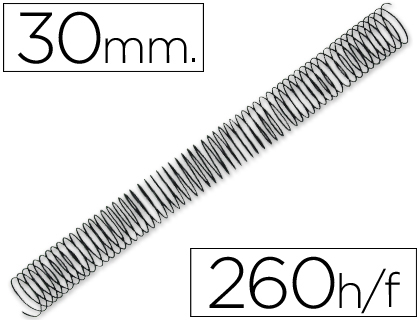 ESPIRAL Q-CONNECT METALICA 64 5:1 30MM 1,2MM CAIXA DE 50 UNIDADES