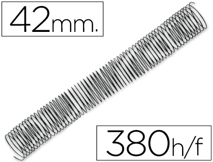 ESPIRAL Q-CONNECT METALICA 64 5:1 42MM 1,2MM CAIXA DE 25 UNIDADES