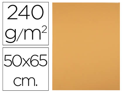 CARTOLINA LIDERPAPEL 50X65 CM 240 GR AVELA PACK DE 25 UNIDADES