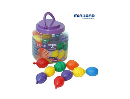 JOGO MINILAND MAXICHAIN 4 CONTAS CORES SORTIDAS