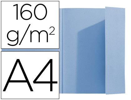 CLASSIFICADOR EXACOMPTA DIN A4 AZUL 160 GR COM ABA INTERIOR