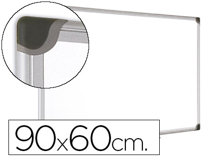 QUADRO BRANCO BI-OFFICE MAGNETICA MAYA W CERAMICA VITRIFICADA MOLDURA DE ALUMINIO 90 X 60 CM COM BANDEJA PARA ACESSORIOS