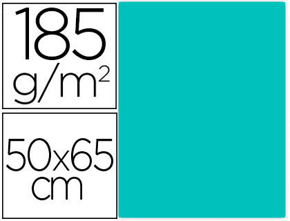 CARTOLINA GUARRO 50X65 CM 185 GR VERDE MENTA